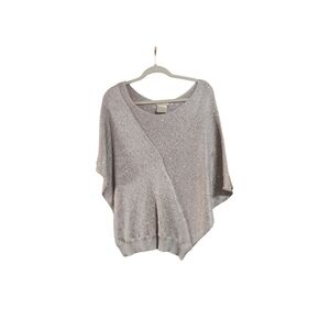 Matty M Silver Shrug Sweater with Dolman Sleeves